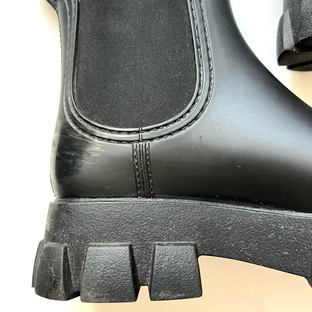 Jeffrey Campbell Chelsea Platform Lug Sole Rain Boots